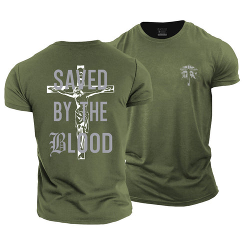 Men's Saved By The Blood Cotton T-Shirt